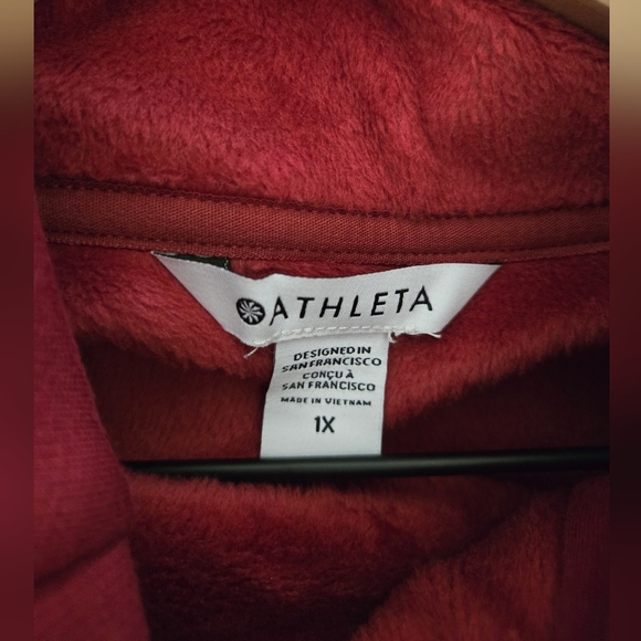 NWT ATHLETA Cozy Karma Asym Sweatshirt Dress Size 1X - Picture 6 of 6